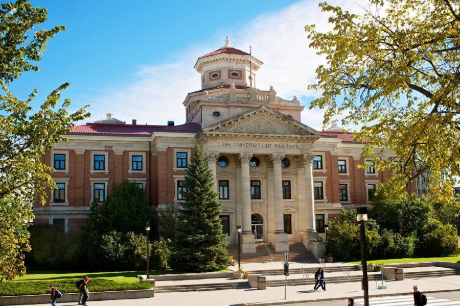 University of Manitoba campus showing the Admin Building