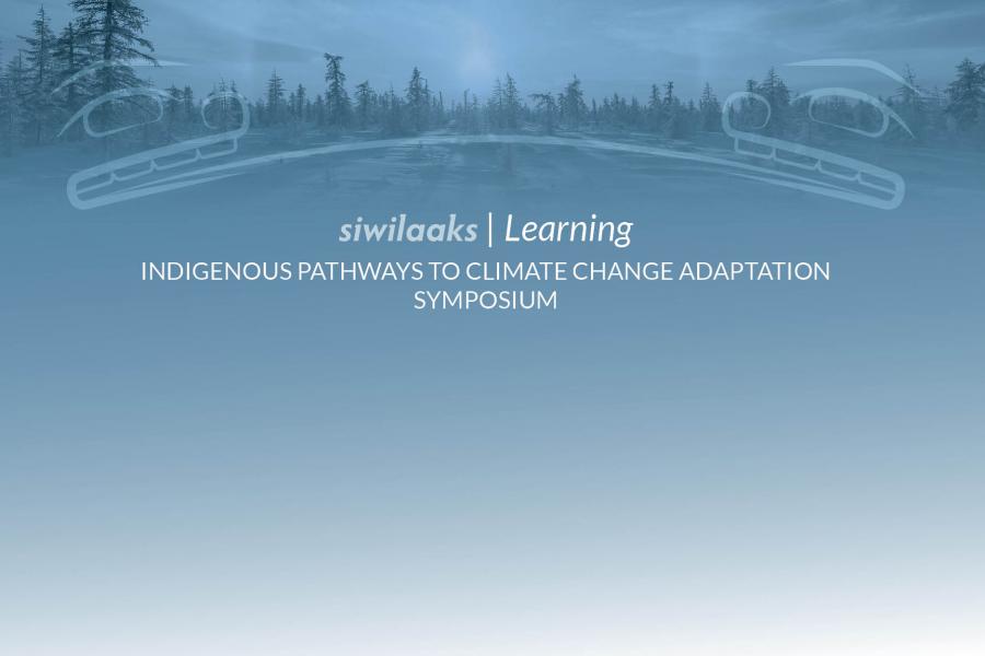 Blue graphic with treeline background that reads "siwilaaks, learning".