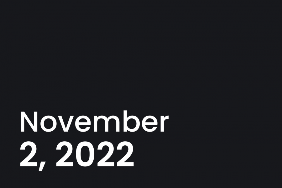 Black tile with the dat text for the Land-Based Circle event. Reading November 2, 2022