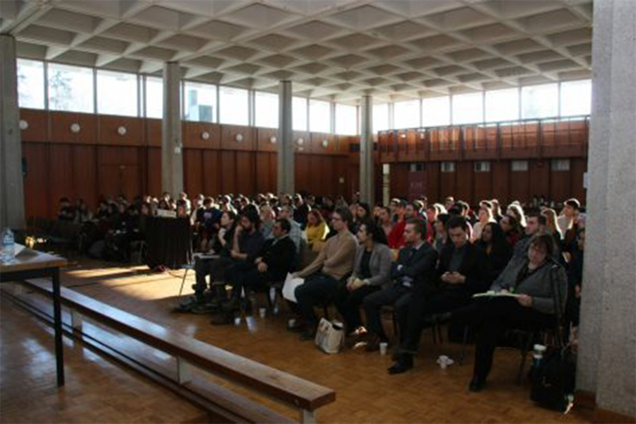 A full audience at the Political Studies student's conference in 2017.