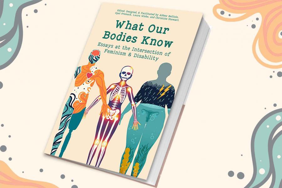 Book cover featuring the outline of three female bodies. 