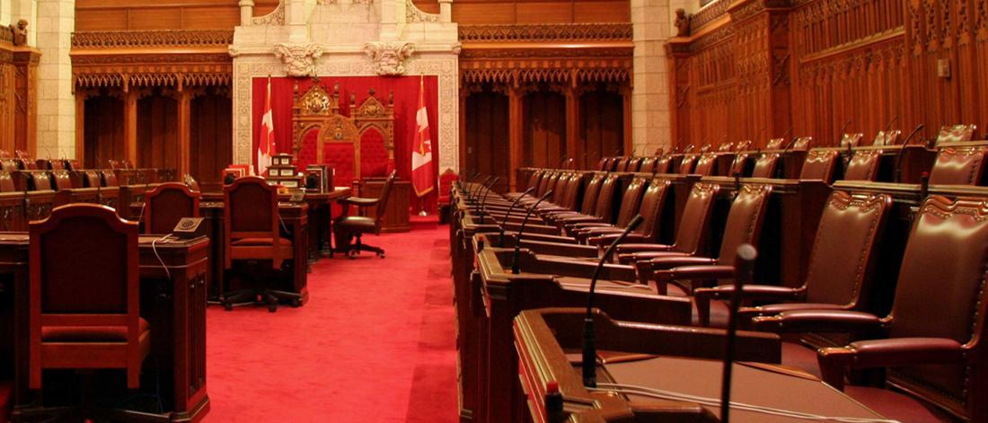 Interior of Canadian Parliament.