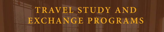 Travel Study & Exchange Programs