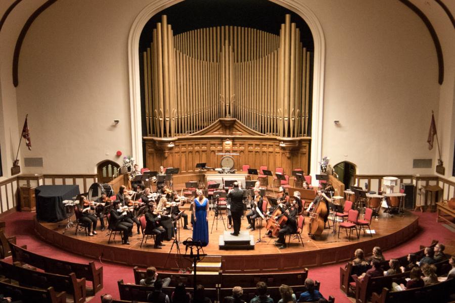 A University of Manitoba Symphony Orchestra performance.
