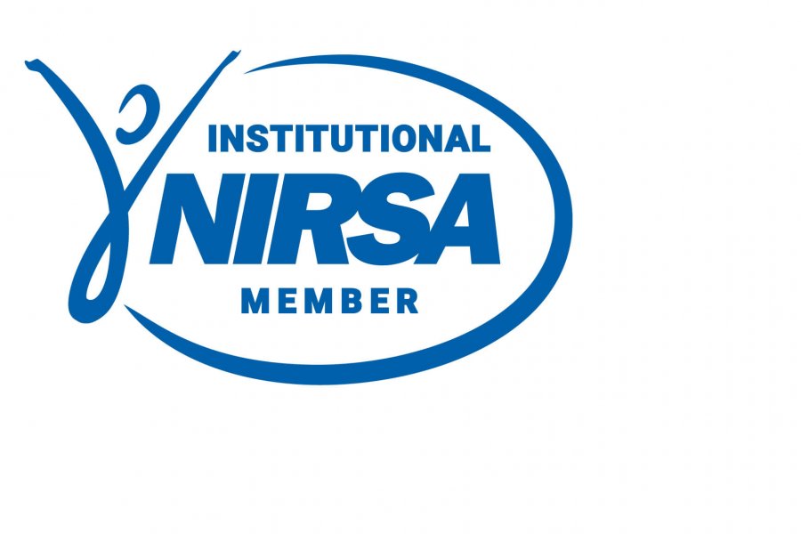 The institutional NIRSA member National Intramural-Recreational Sports Association logo. 