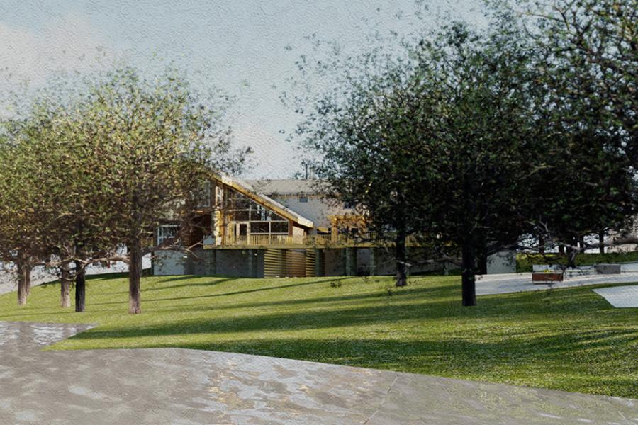 View of the Homes from the river