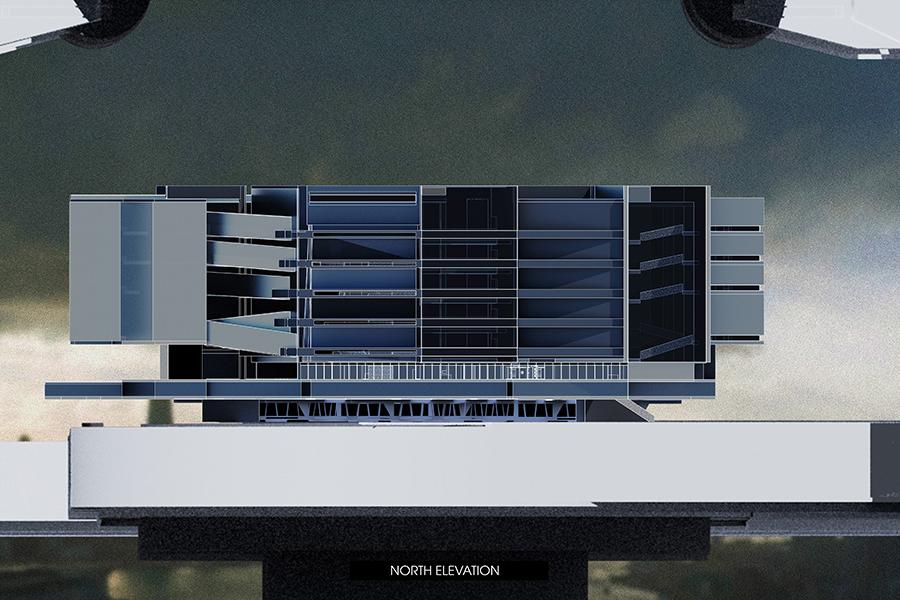 Front elevation of the Morta Wellness Centre (Mental Health Institution)