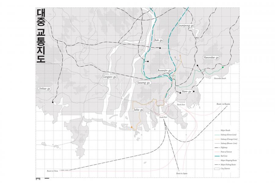 Map of Busan