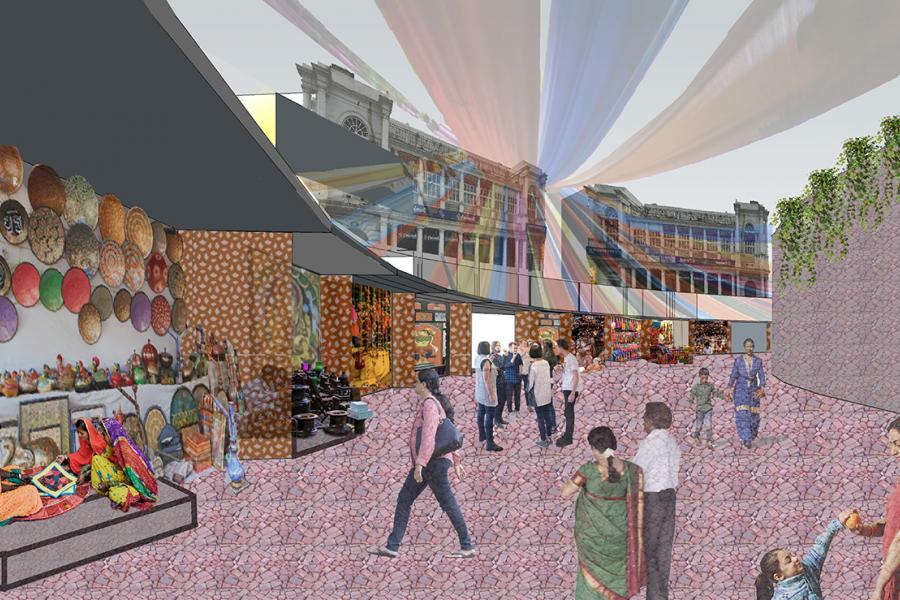 Experiential drawing depicting intervention