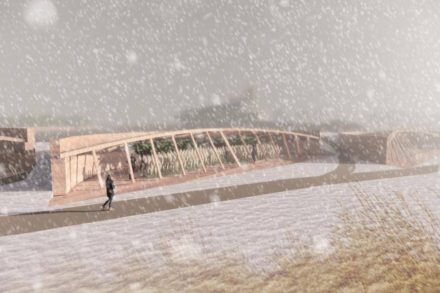 The timber and rammed earth greenhouses facilitate increased food security and growing space for community residences, year-round. How can we ensure food system resilience and security moving into the 21st century?