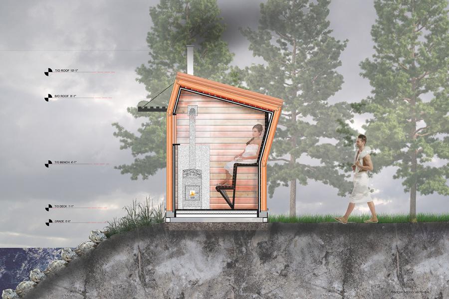 The Badger Sauna: Section