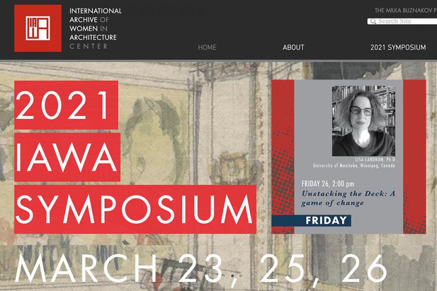 Dr. Lisa Landrum presents at the IAWA 1x1 symposium