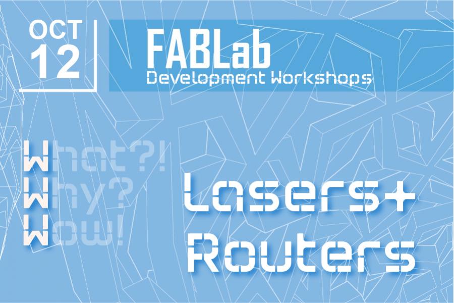 Blue background with geometric pattern.