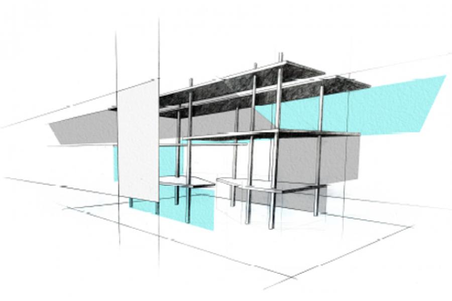 Geometric drawing of structural elements