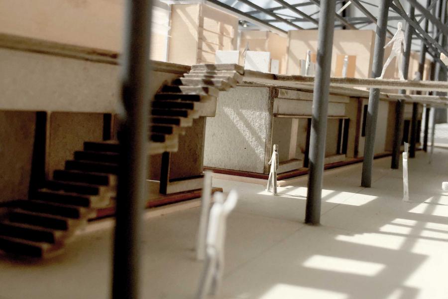 Interior view of the model