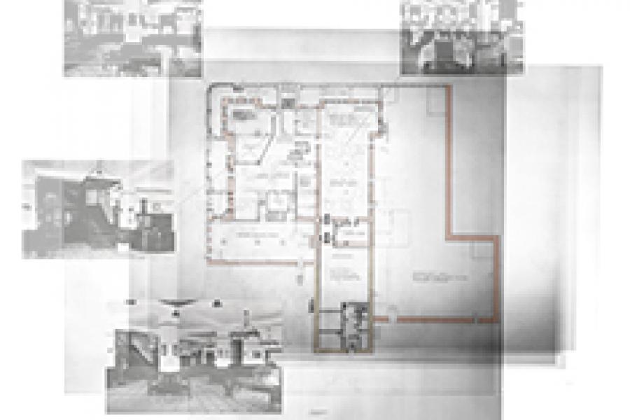 Drawing of the Kenricia Hotel's changes over time