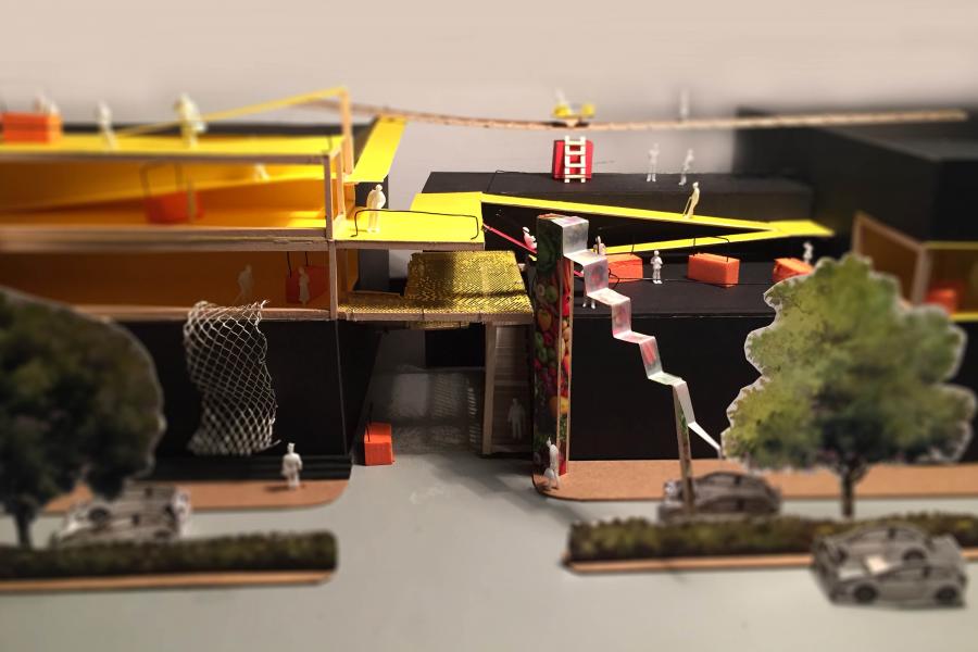 Study model of a market.