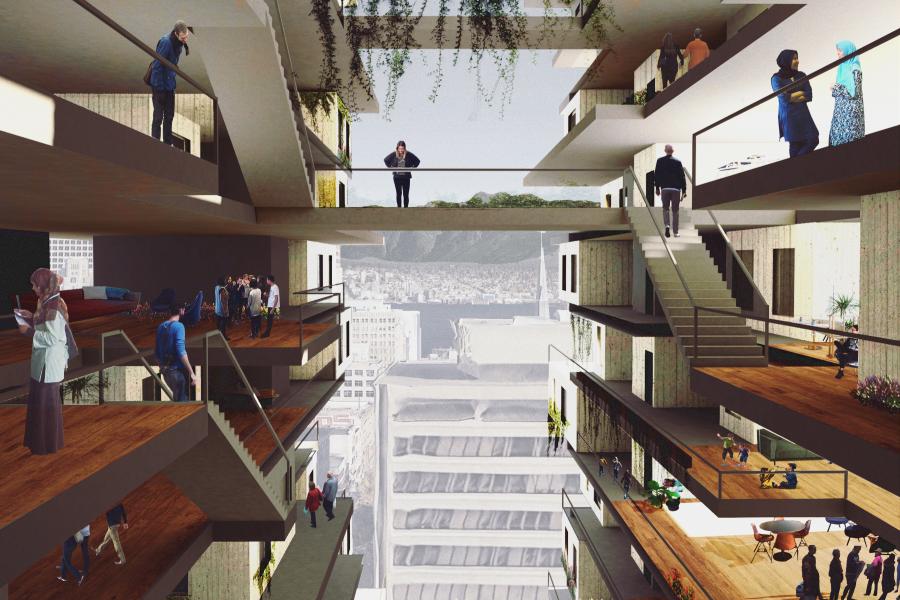 Integration of communal and private spaces