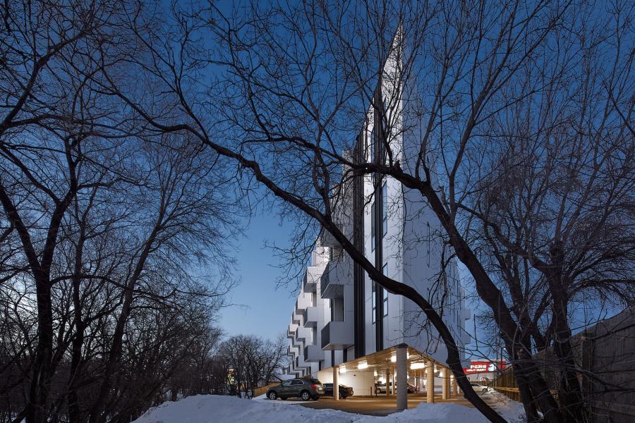 Condominium in the winter 