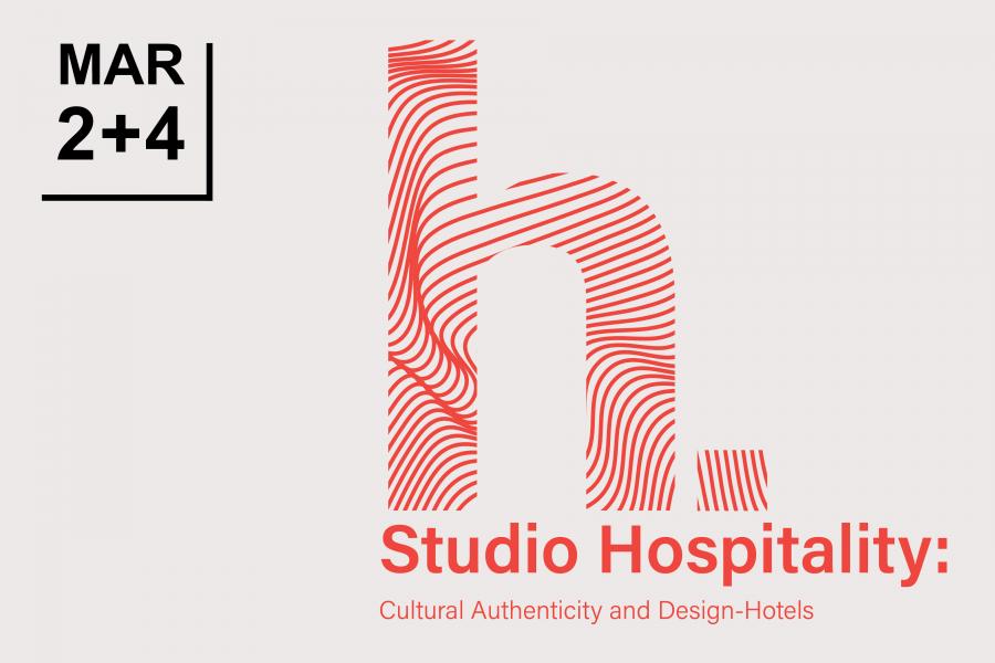 Large dynamic and pink letter H.