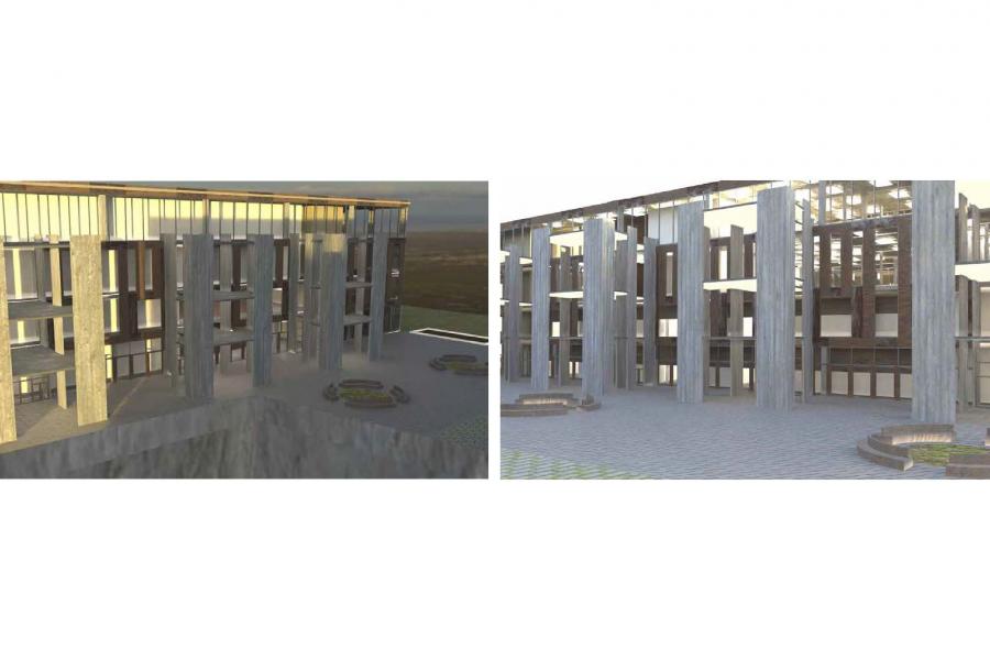 Northern Façade Renders.