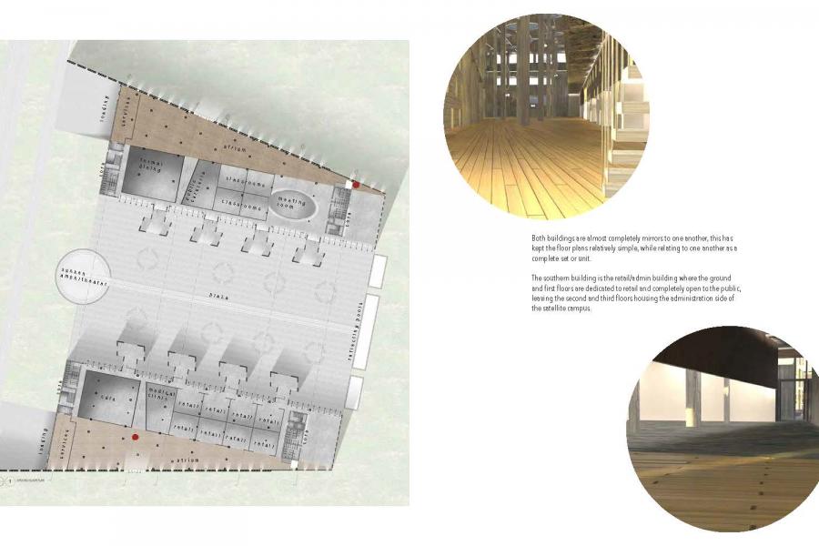 Ground Floor Plan and renders.
