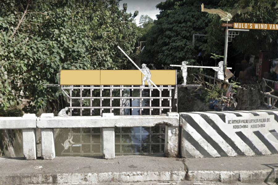 Rendering of bridge