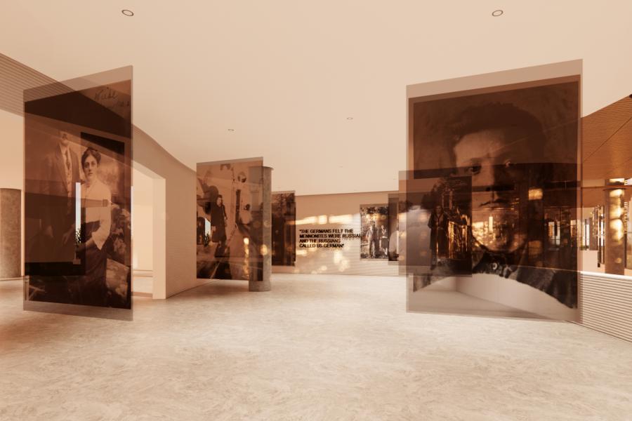 Interior exhibition space 
