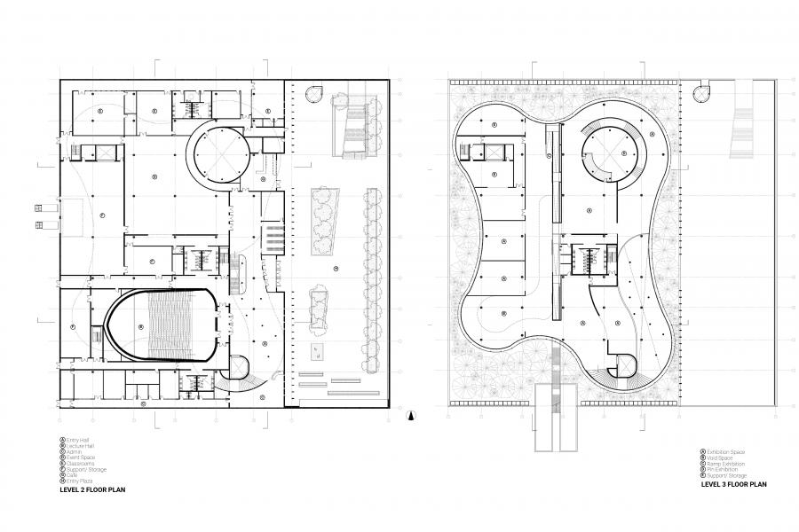 Box and Amoeba Floor Plans