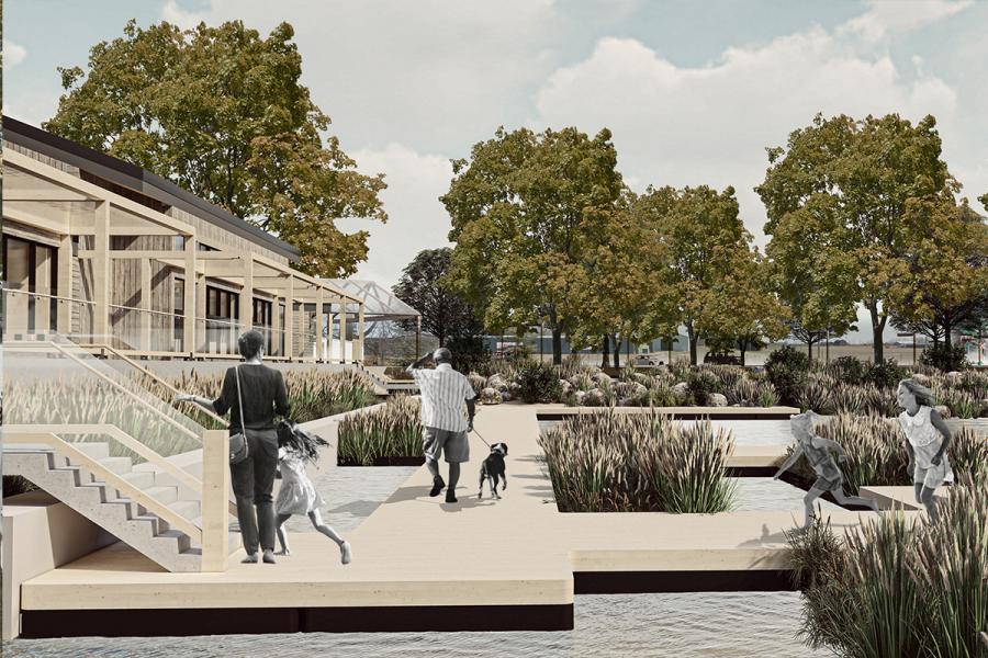 Exterior rendering