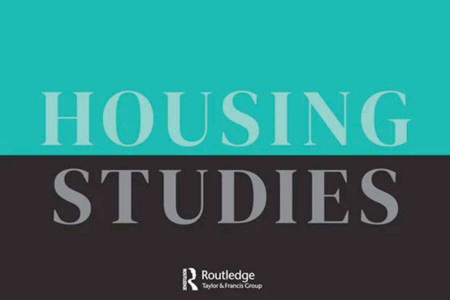 book cover that says housing studies