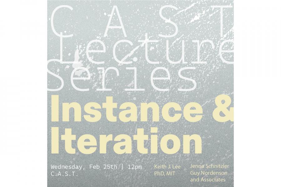 Faded text on a textured gray background reads "C.A.S.T Lecture Series."