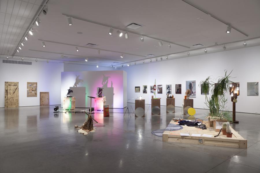 Performance With Two Sculptures (Installation)