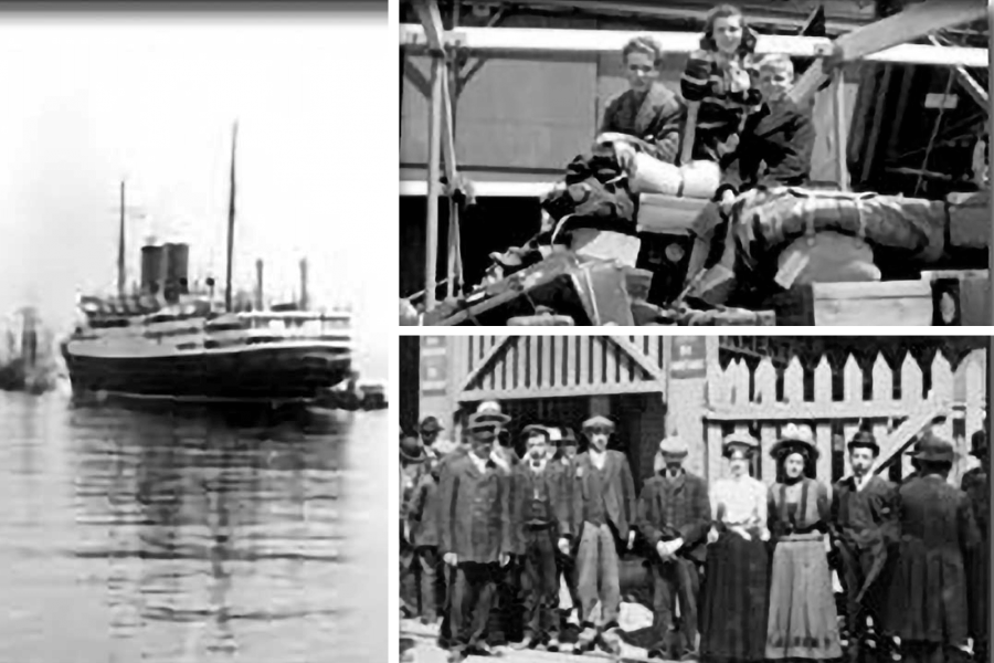 Old black and white photos from Immigrant Research West.