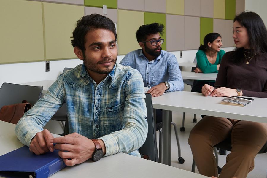UM Students sitting in class.