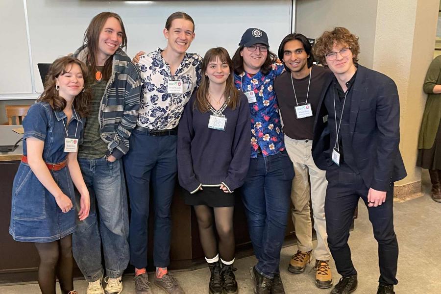 A group photo of the 1st place winner École secondaire Kelvin High School