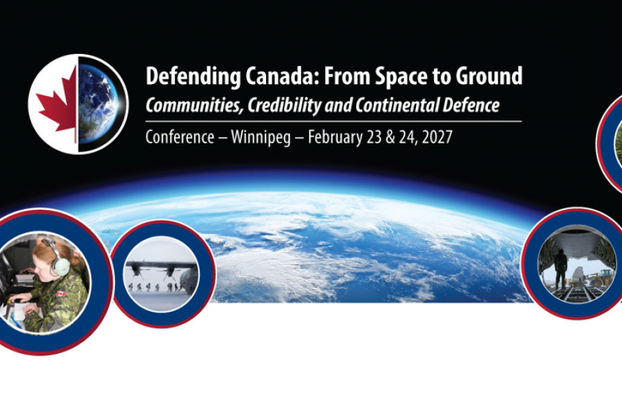 Conference header with words in space over a glowing earth.