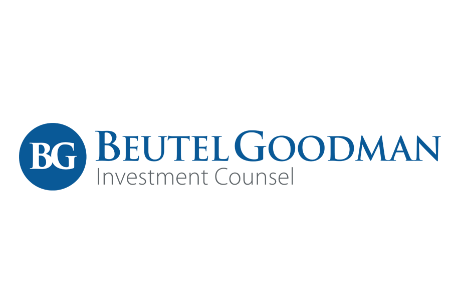 Beutel Goodman investment counsel logo in blue and grey.