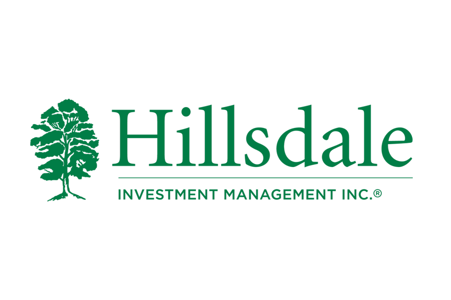 Hillsdale investment management inc logo in green with a tree on the left.