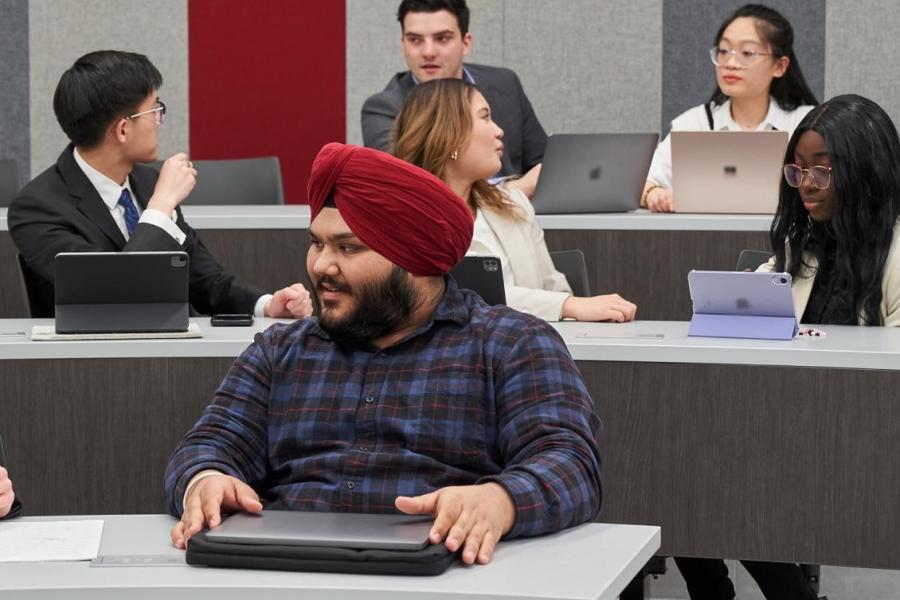 Students at table in Drake