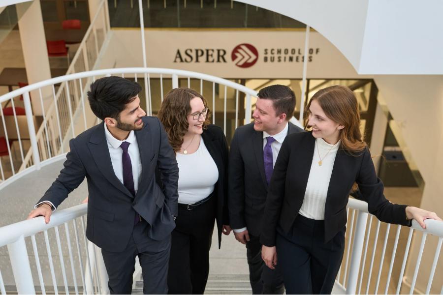 Asper students at the Drake Centre