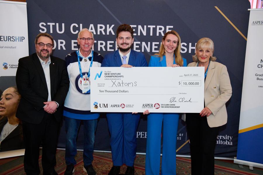 Students celebrating at new venture championships