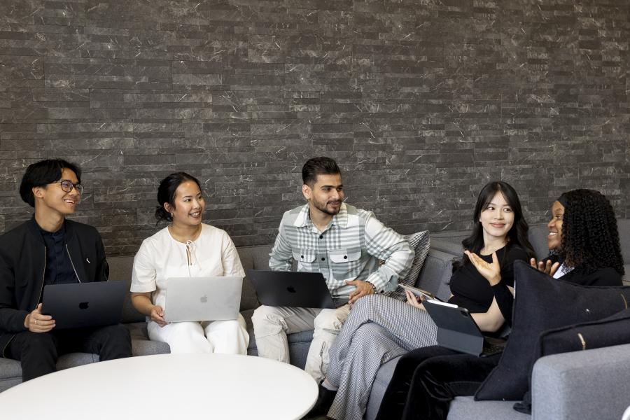 Students in asper school of business studying social entrepreneurship