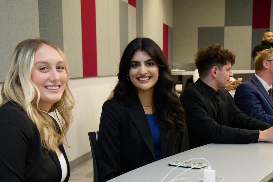 Students studying in the Asper School of Business