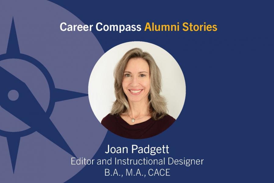 Career Compass French Alumni Story: Joan Padgett, Editor and Instructional Designer, B.A., M.A., CACE