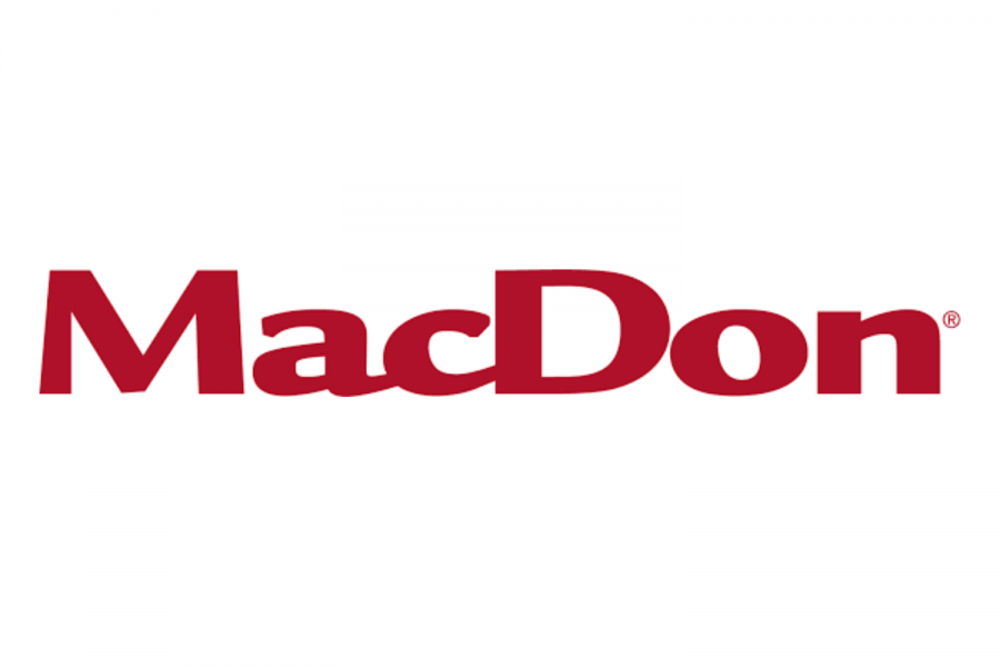 MacDon logo in red text