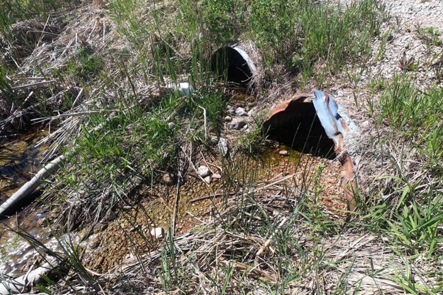 two downstream culverts on german creek.