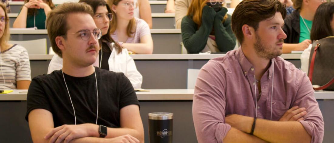 students in class at the faculty of education