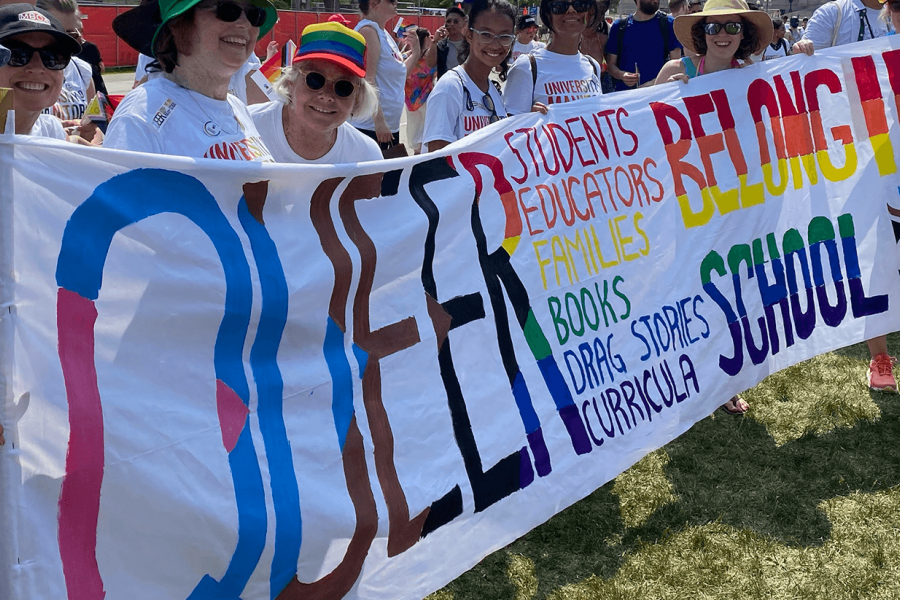 Faculty of Education faculty at Winnipeg Pride Parade 2023 