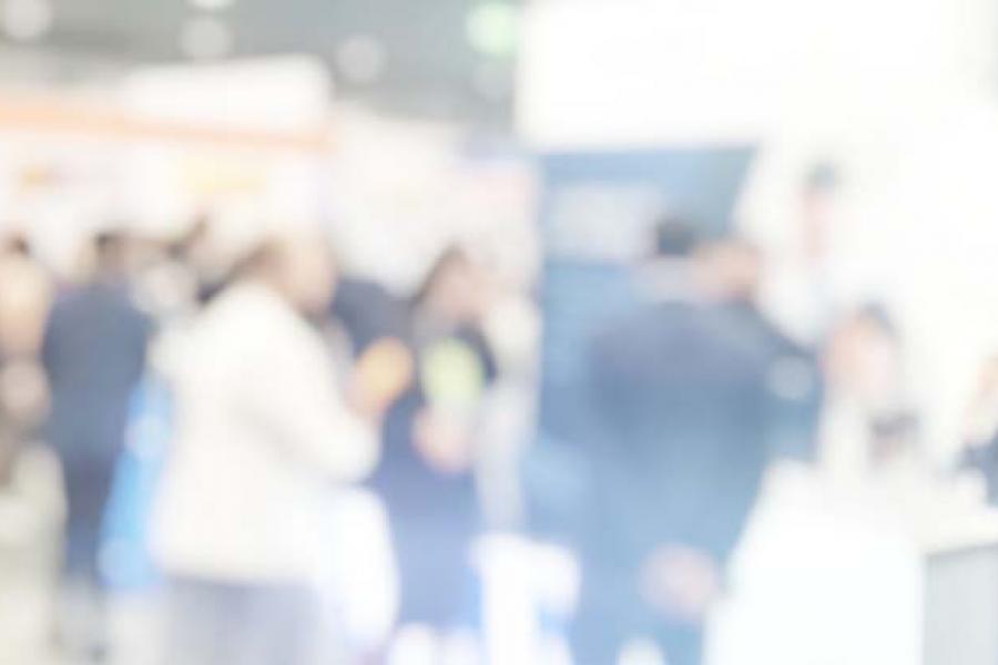 Blur background of a career fair